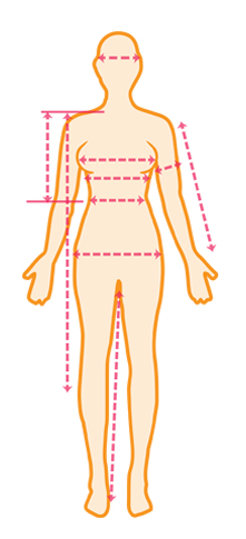 Female Measurement Guide graphic
